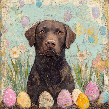 Lab Sign, Dog Sign, DCO-13541, Sign For Wreath, 10x10